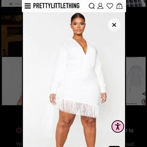 PrettyLittleThings White Dress (SIZE 18)